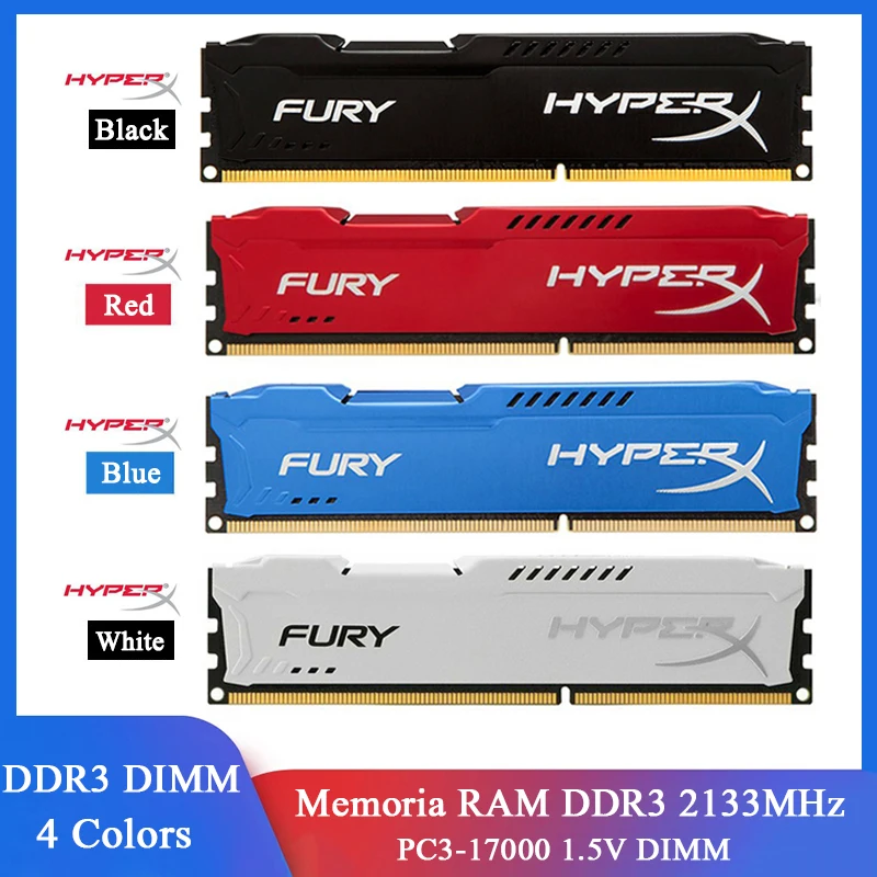 Память Hyperx Fury, ОЗУ DDR3, 8 ГБ 