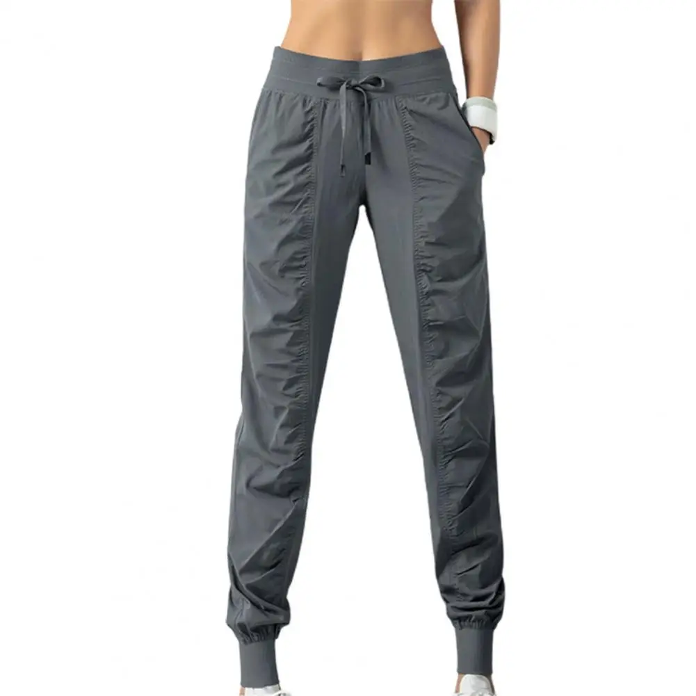 Women's Sweatpants High Waist Solid 