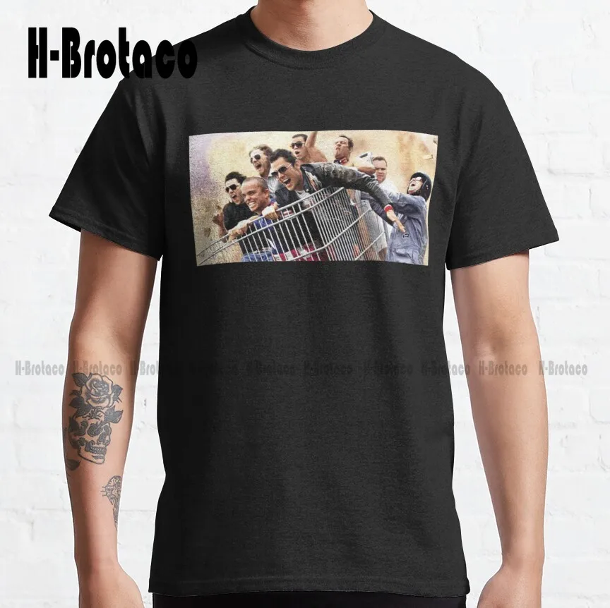 

Классическая мужская футболка для плавания Jackass, Джонни ноксвилл, джекас, модная футболка, летняя Классическая дышащая хлопковая футболка, подарок на заказ