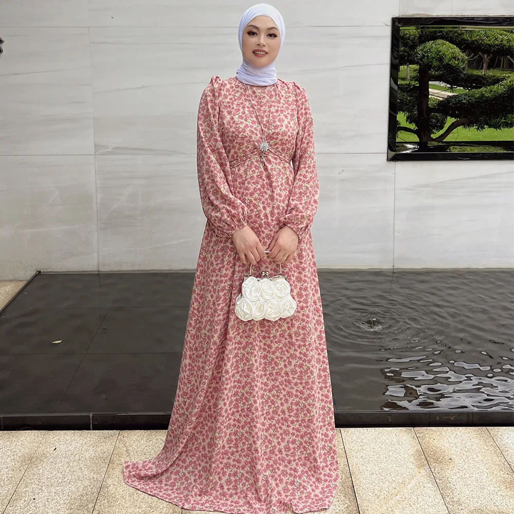 

Abaya Eid Ramadan Kaftan Dubai Musilm Dress Women Print Hijab Dresses Caftan Marocain Islam Clothing Abayat Robe Femme Musulmane