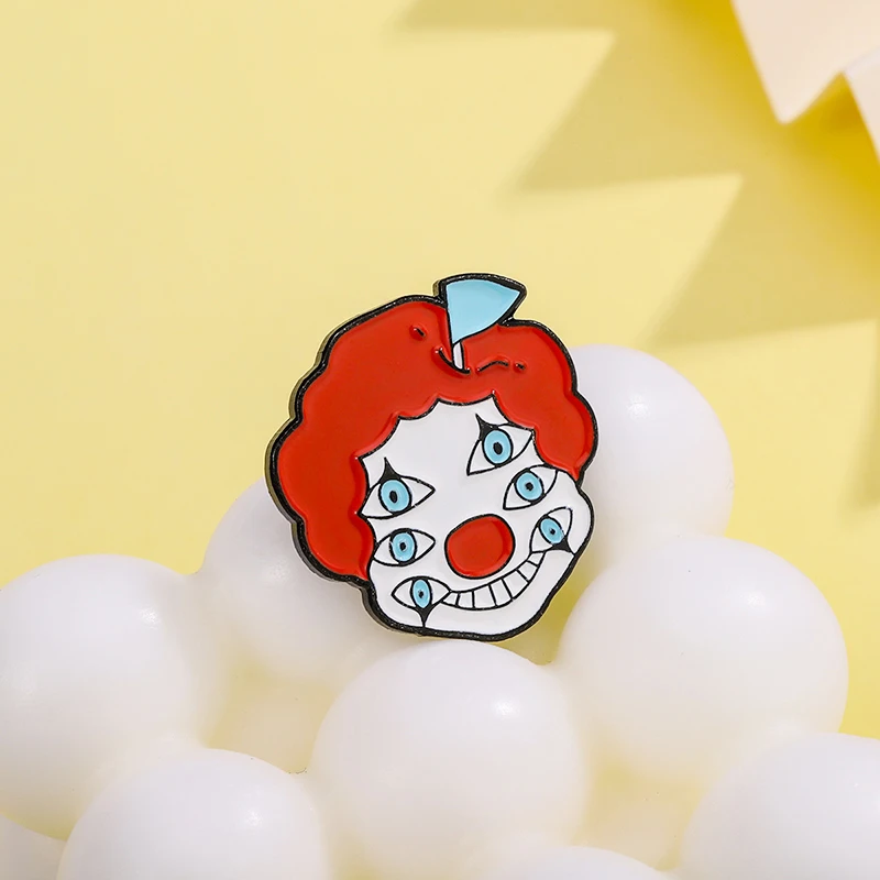 Эмалированная брошь в стиле панк клоун Джокер мальчик лопатка покер волшебный