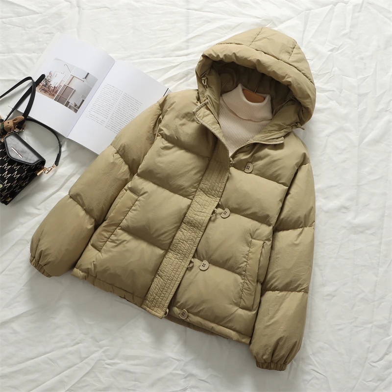 For Women 2022 Warm Loose Thicken Female Coats Ladies Overcoat Puffy Parks Women's Winter Down Coat Puffer Jackets Padded Parkas