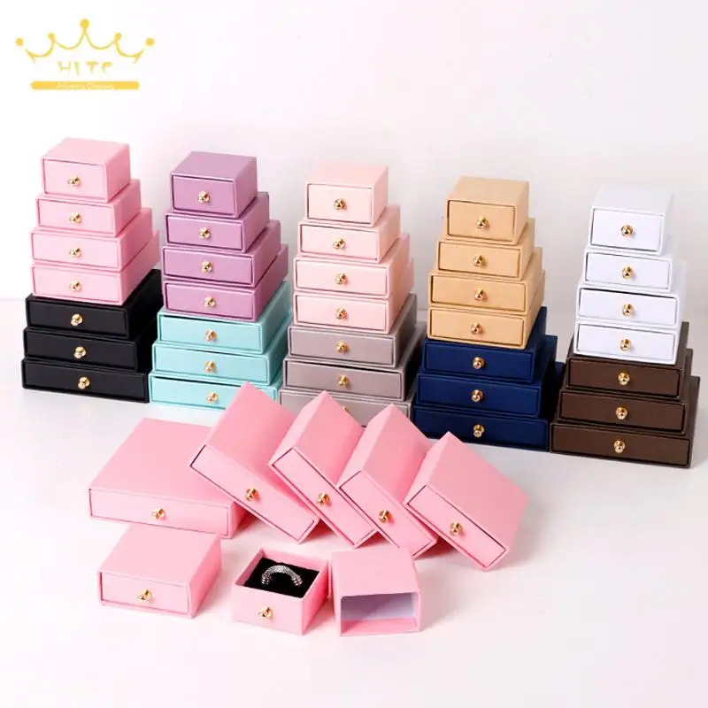 

Creative Metal Pacifier Nail Drawer Jewelry Packaging Gift Box Kraft Paper Ring Necklace Ear Nail Storage Box