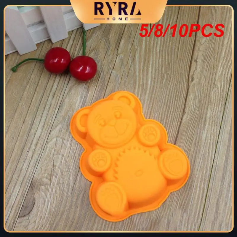 

5/8/10PCS Silicone Topper Fondant Baking Chocolate Candy Molds Food-grade Healthy Silicone Sugarcraft Mold Safe And Non-toxic