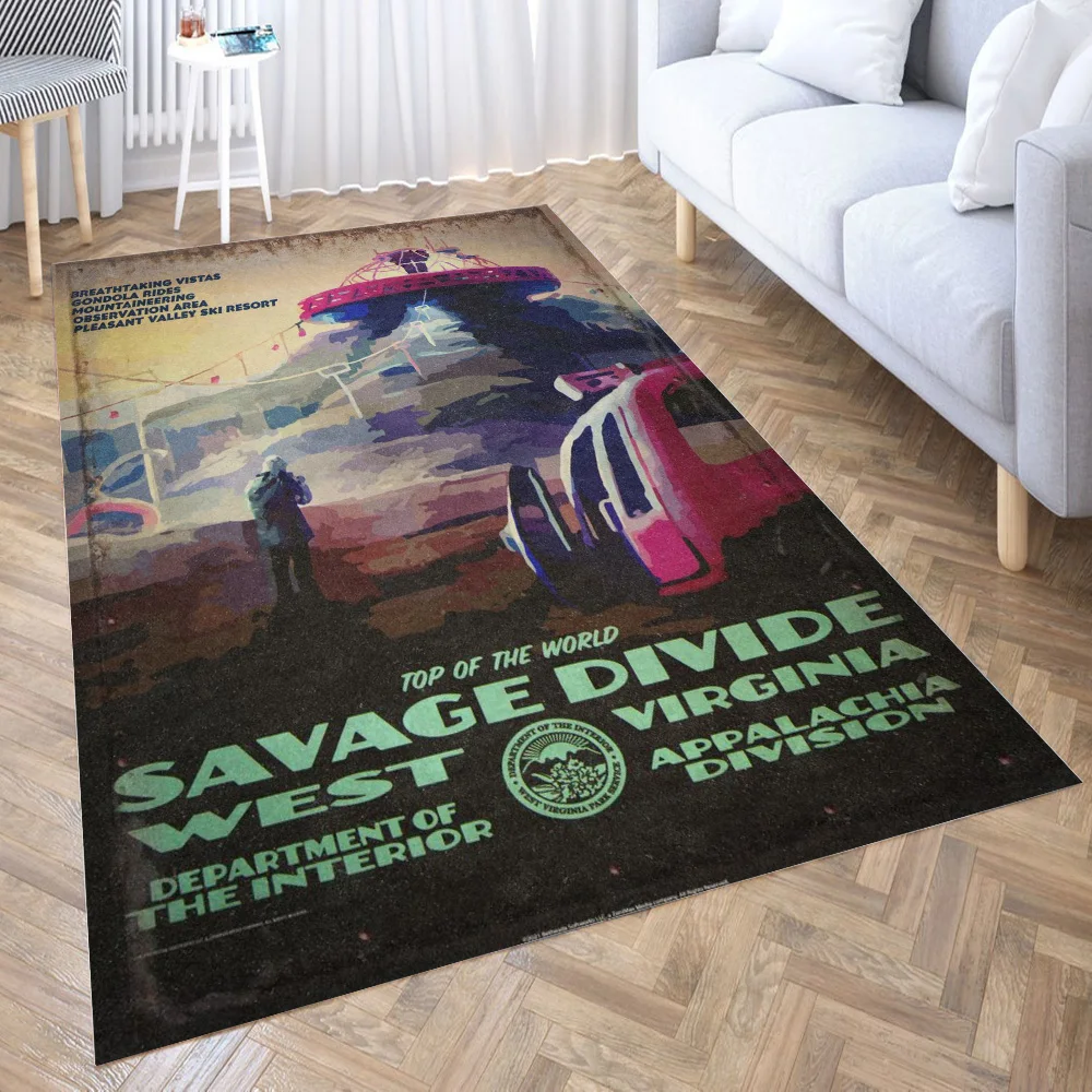 

Savage Divide 3D Carpet Living Room Kitchen Entrance Door Mat Anti-slip Floor Rug Bathroom Area Hallway Mats