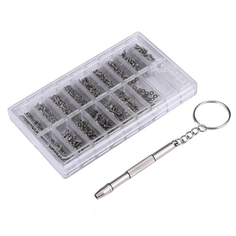 

HOT SALE Sunglasses Glasses Repair Tool, Stainless Steel Screws And Nose Pads,Tweezers With Screwdriver, For Watch Glasses Repai