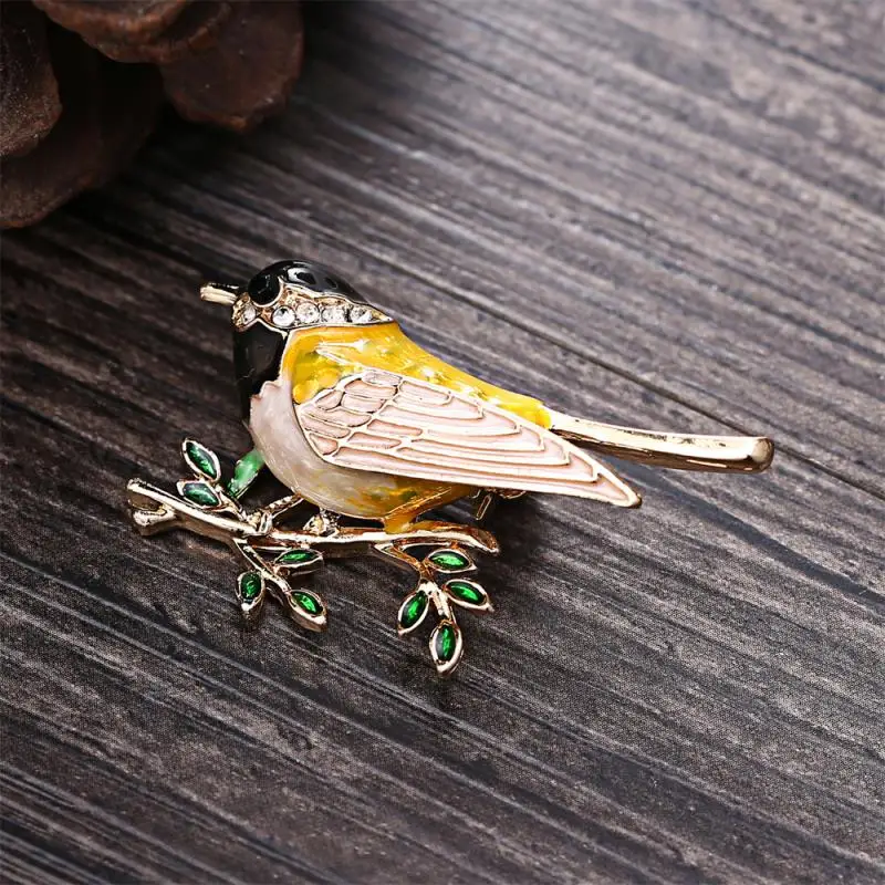 Crystal Vintag Brooch Pins High Quality Clothing Accessories Bird Backpack Badge Women Party Jewelry Gift Coat Dress Brooch images - 6