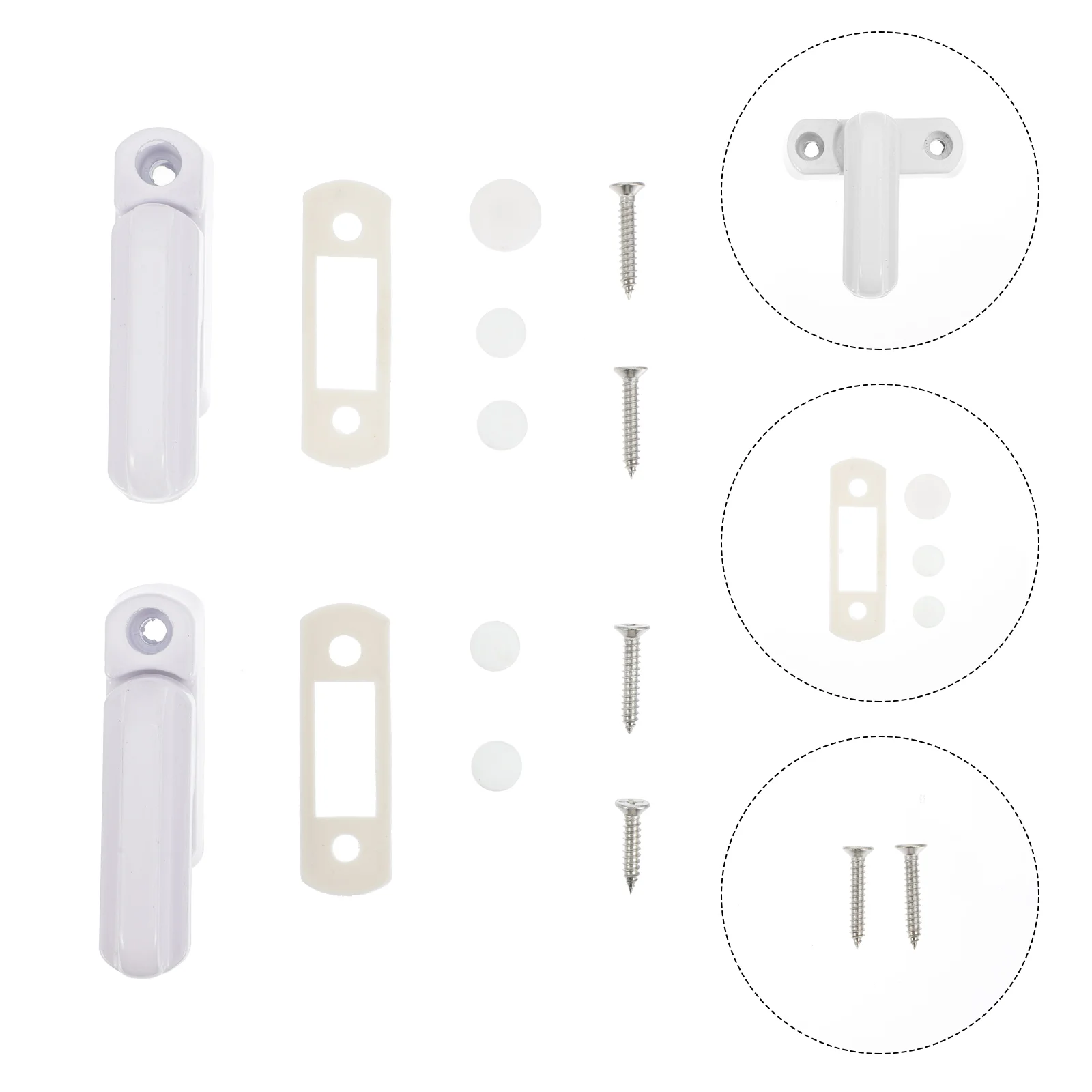 

2 Sets Sash Blocker Locks Practical Sturdy Window Restrictor Lock Anti-Theft Locks Sliding Window Locks