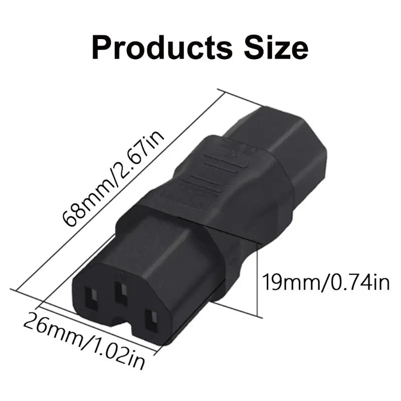 Преобразователи вилок питания IEC320 C15 адаптер мама-мама для электронного