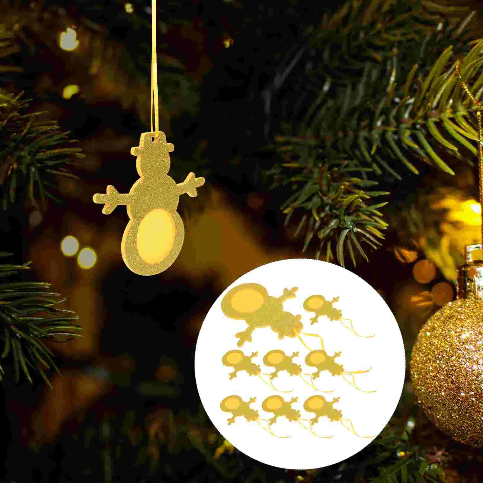 

Frame Photo Picture Pendant Ornament Ornaments Christmas Hanging Treedecor Felt Diy Snowman Small Personalized Family Frames