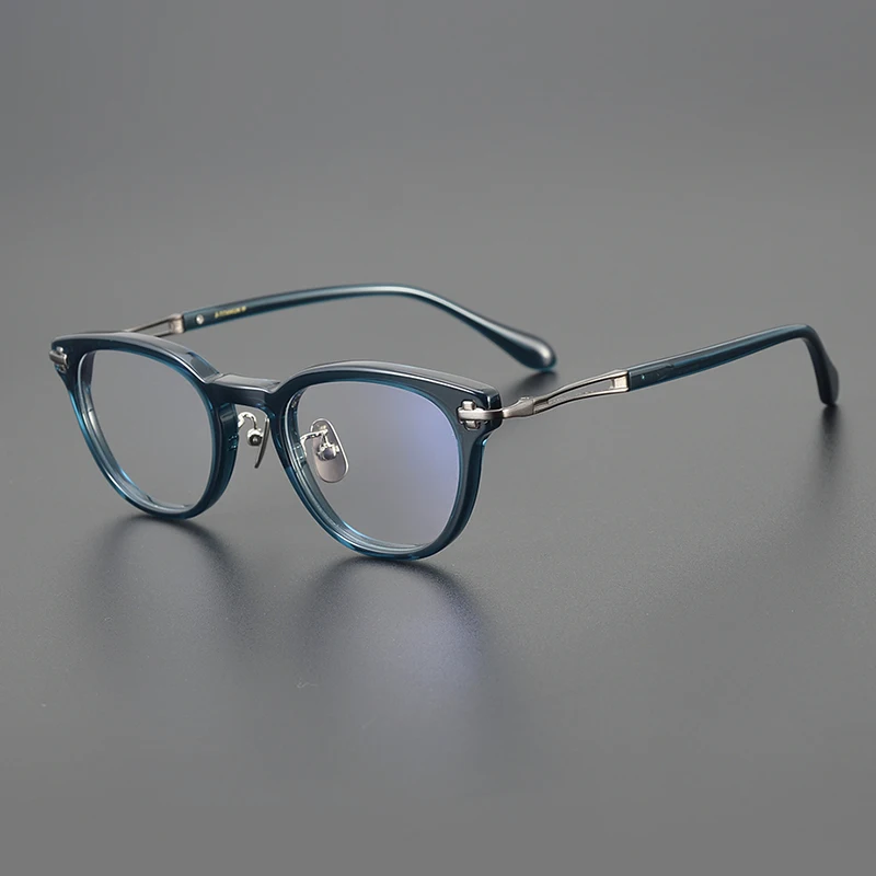 

Японские тонкие очки из ацетата «кошачий глаз», Женская индивидуальная мода, высококачественные оптические очки, мужские уличные медицинские очки