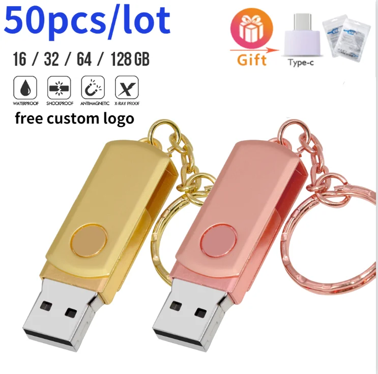 

Флеш-накопитель USB 2,0, 4/8/16/32/64/128 ГБ, 50 шт./партия