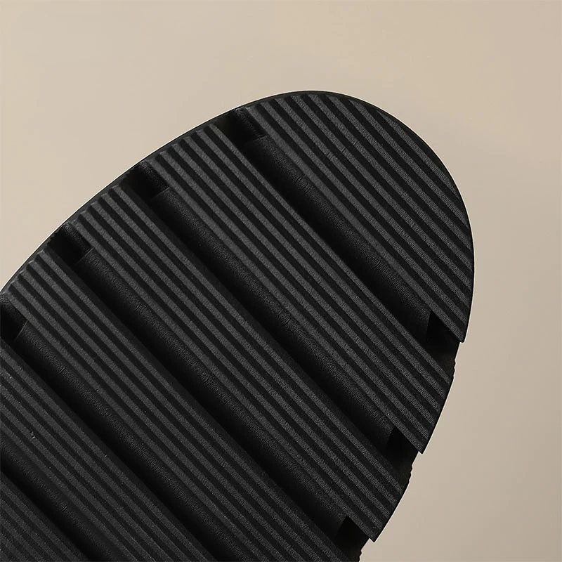 New Spring Black Apricot Round Toe Mid Heeled Leather Punk Women Retro Loafers Casual Shoes