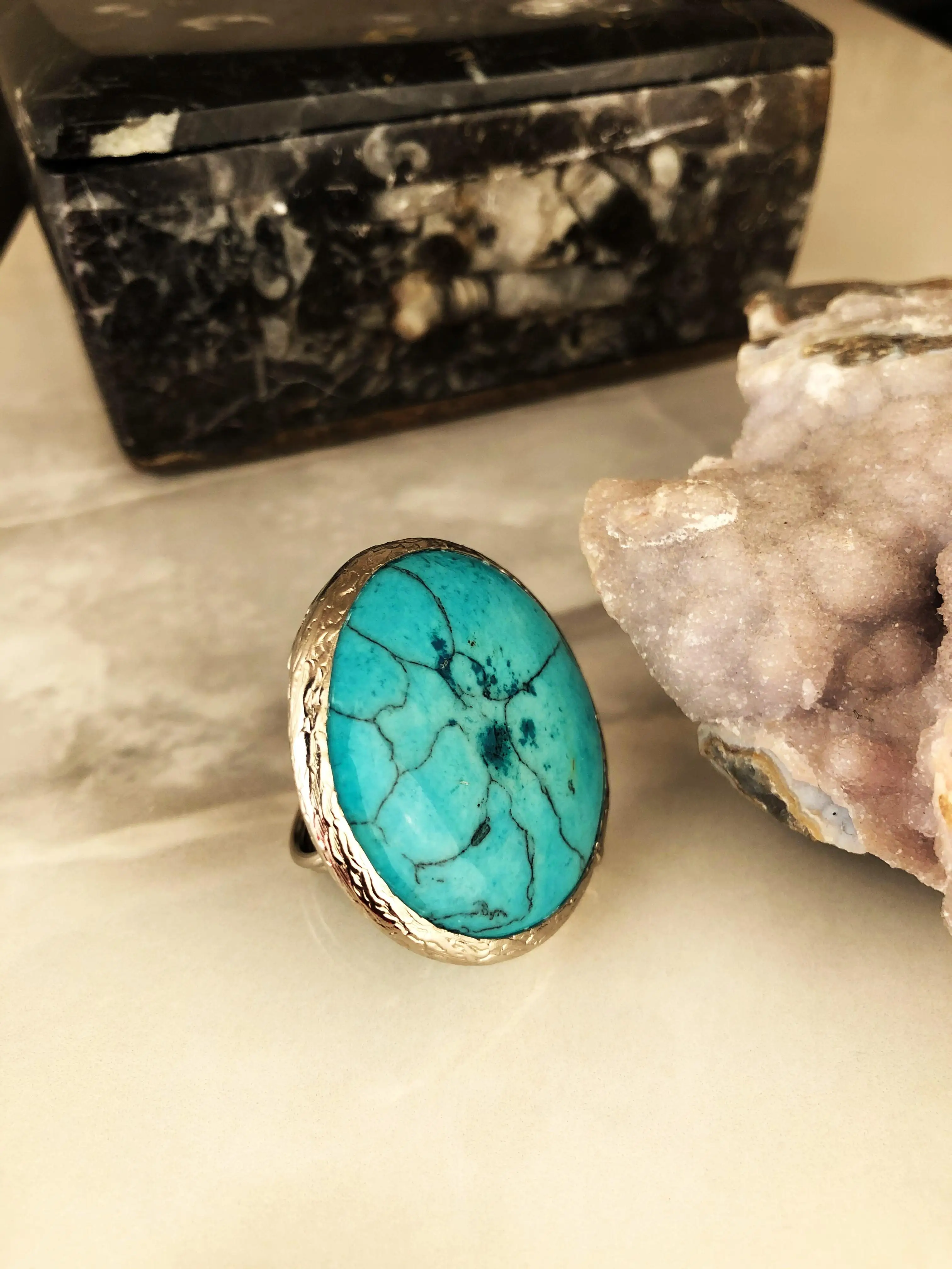 

Натуральный камень, Женская бирюза, фотоэлемент Ahl12