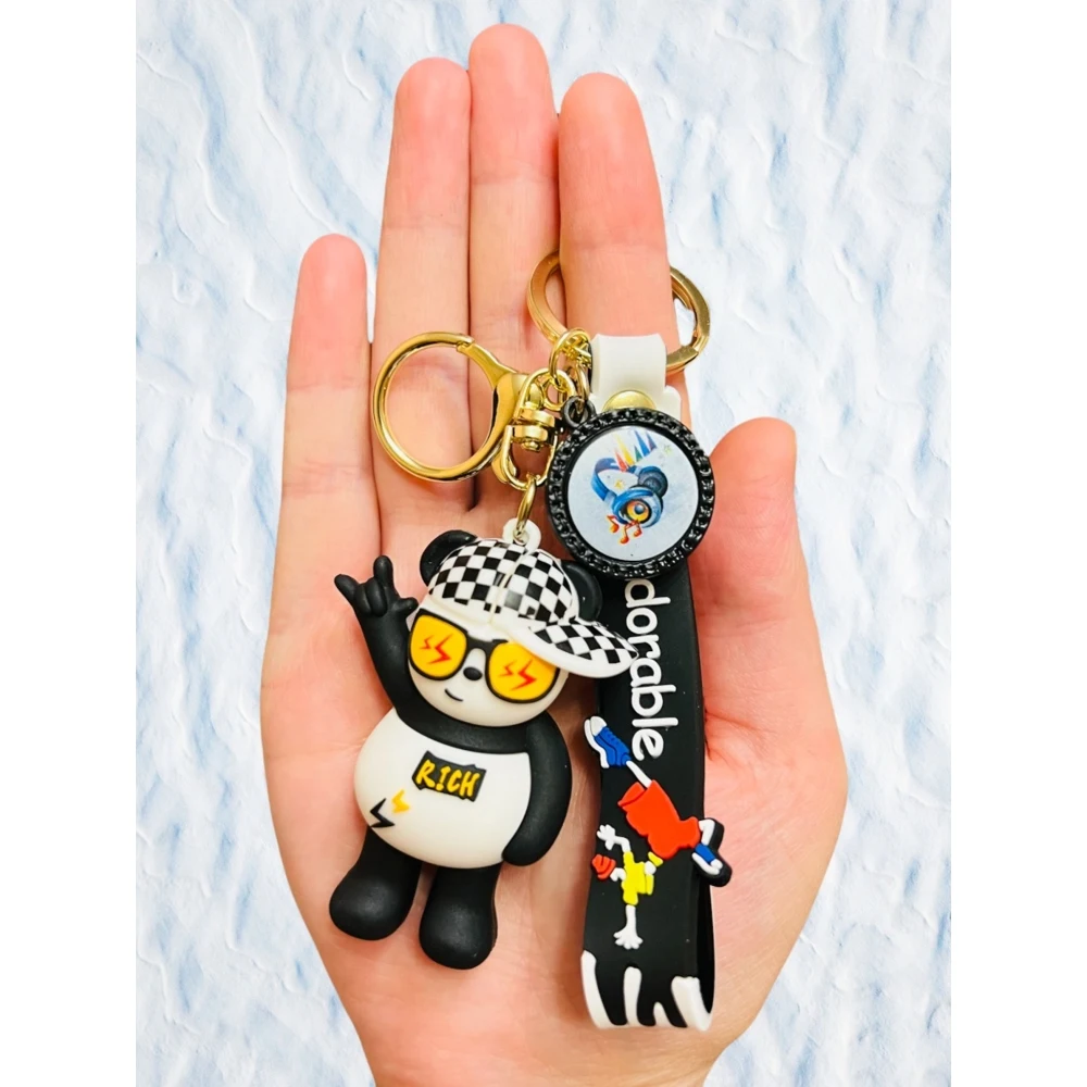 Брелок игрушка для ключей сумок Панда/Брелок Кунг-фу на рюкзак/ - купить по