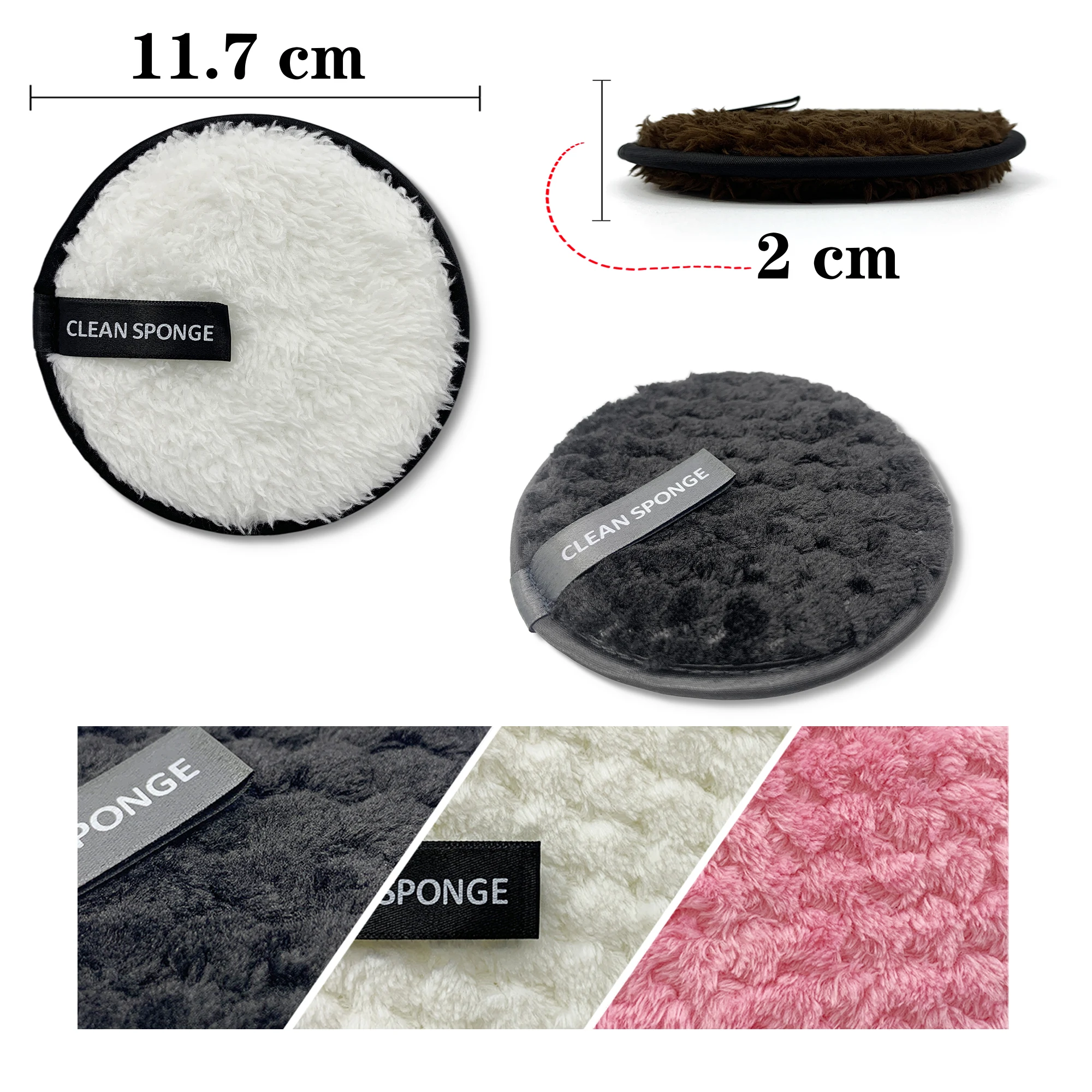 1 шт. многоразовые моющиеся ватные прокладки для снятия макияжа