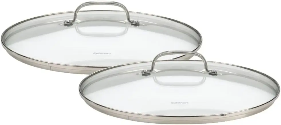 

's Classic Stainless 2-Piece Glass Lid Set,9" & 11" Glass covers
