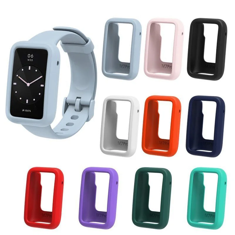 

Strap For Xiaomi Mi Band 7 Pro Two-color Bracelet Wrist Strap Soft Silicone Band For Mi band 7 Pro Straps Wristband Belt case