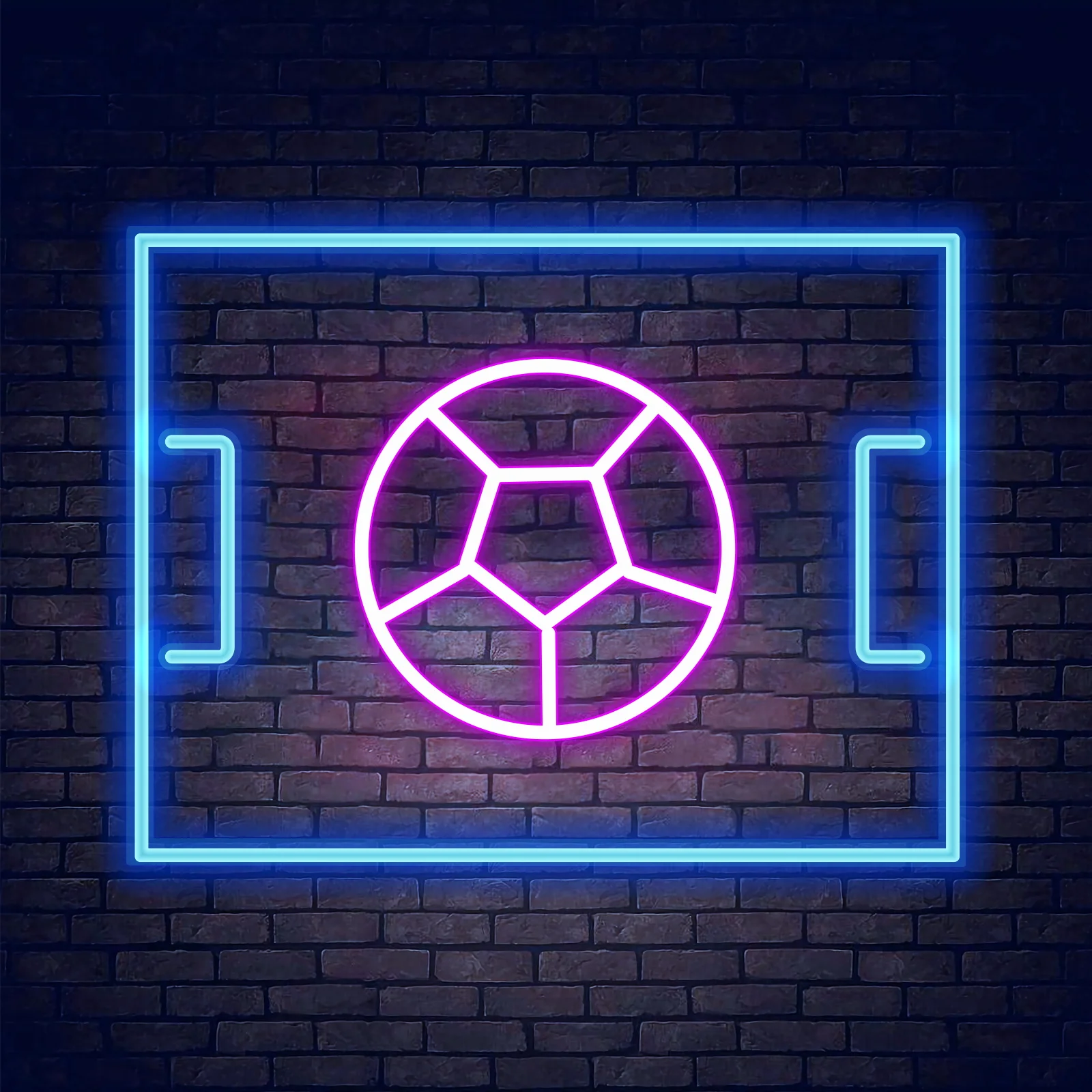 

LED Neon Lights Football Field Shape Night Light USB Wall Hanging Art Sign Lamp Bedroom Home Decor Birthday Gift