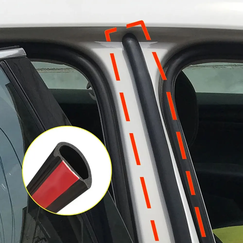

DIY Universal Car B Pillar Seal Strips Sticker Soundproofing Waterproof Sealing Sticker Car Sealing Strip Automobile Accessories