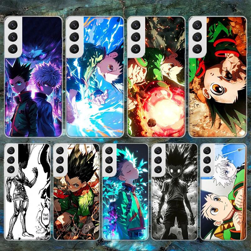 Мягкий чехол для телефона Huner X-Hunters Gon Samsung Galaxy S24 S25 S23 S22 Ultra S21 Plus S20 FE S10 + S10E S25Ultra Pattern