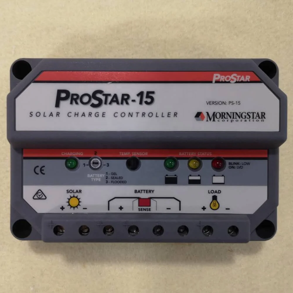 

Morningstar ProStar-15 PV Solar Charge Controllers