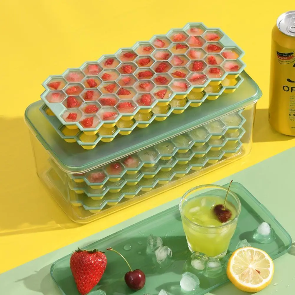 

Ce Cube Tray Ice Trays For Freezer With Lid Sphere Rhombus Honeycomb Ice Trays For Whiskey Reusable Whiskey Ice Ball Mold D7e0