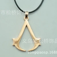 assassin syndicate creed game necklace pendant cosplay mens accessories womens jewelry birthday christmas gift