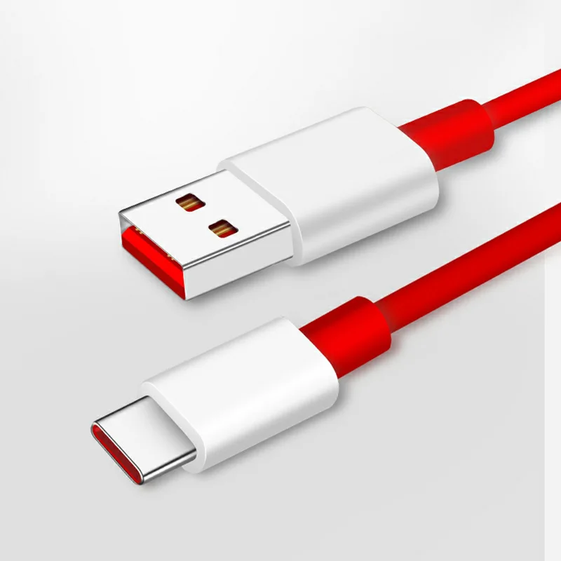 YOCPONO Applicable OnePlus Mobile Phone Data Cable Type-C Charging Cable OnePlus 7pr06t7t8tDASH Red Flash Charging Cable