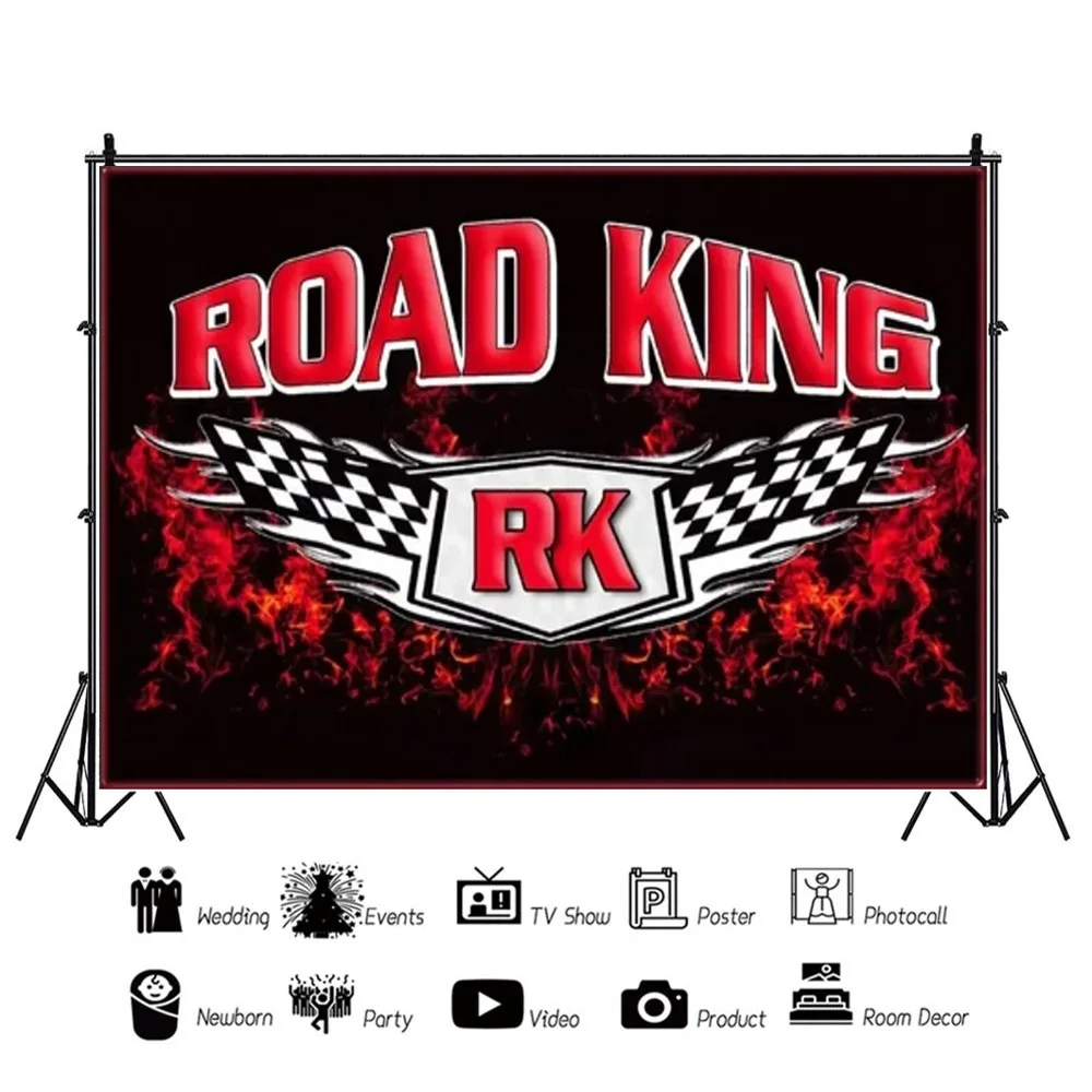 Тематический фон с изображением родов и музыки огненная гитара фотографический