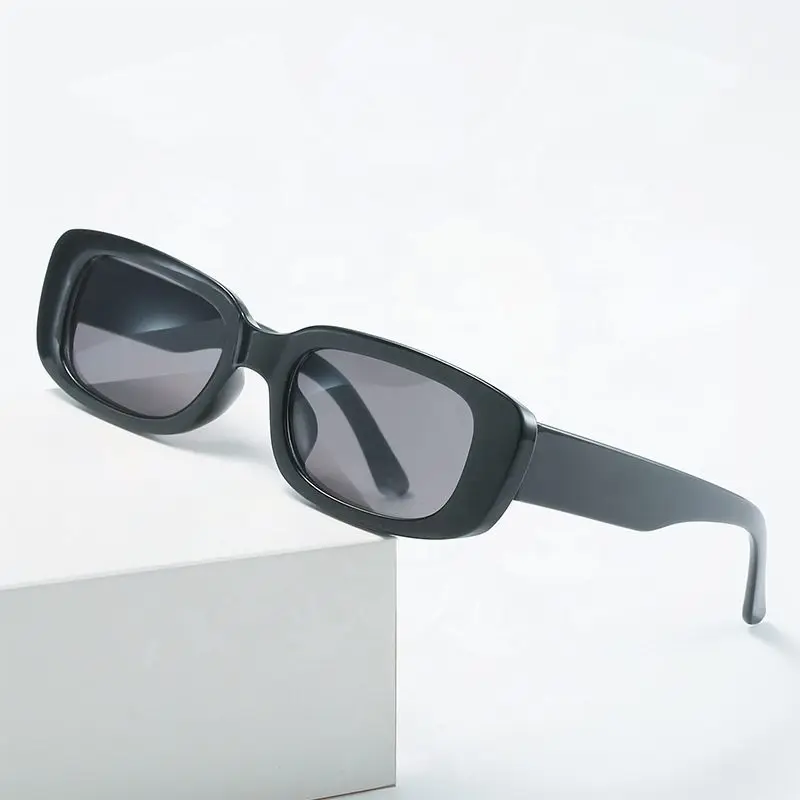 

Fashion rectangle sunglasses 2022 trendy Square Women Rectangle Small Frame Sun Glasses Vintage Shades Eyewear Brand Designer