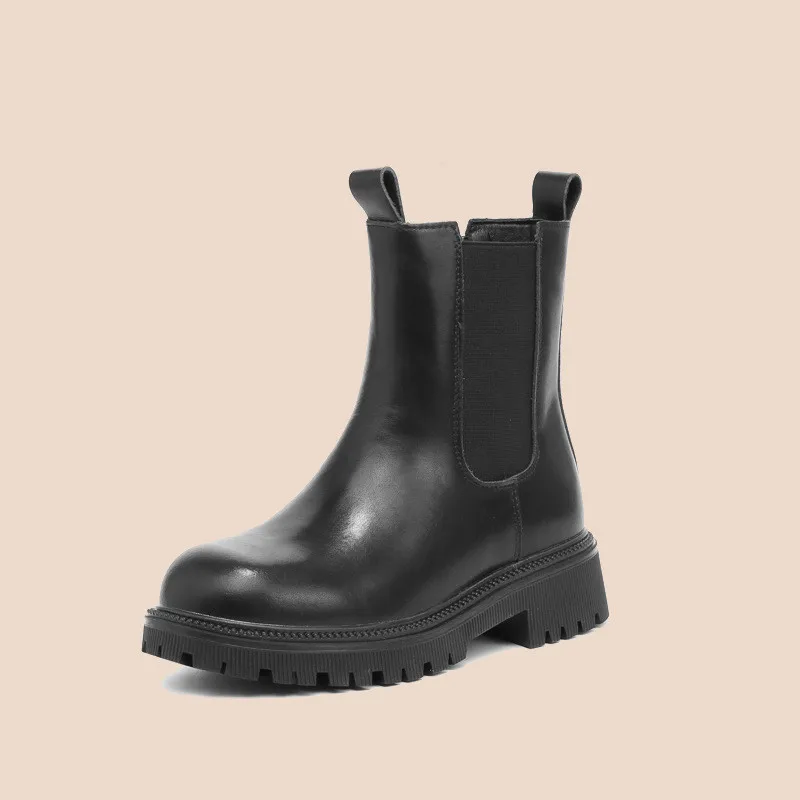 

Leather Women's Boots Genuine Leather Short Boots Women Botas Mujer Bottes Femme Botas Bota Feminino Botines Platform Boots