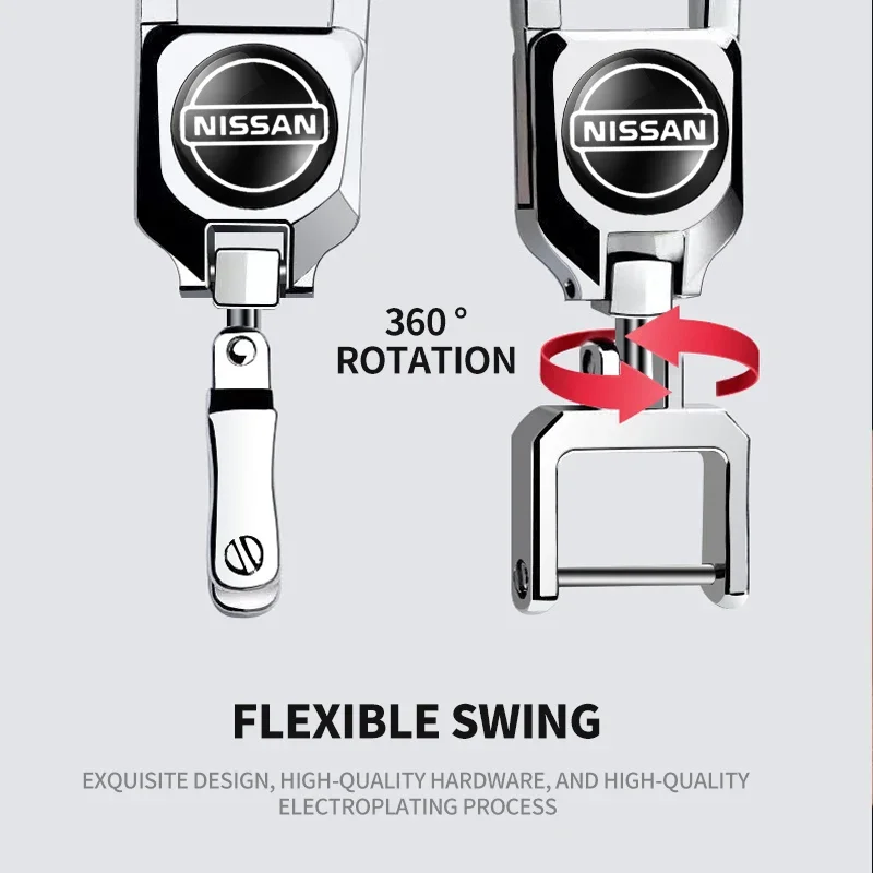 1 шт. 3D металлический автомобильный Стайлинг брелок для ключей с кольцом Nissan Qashqai X