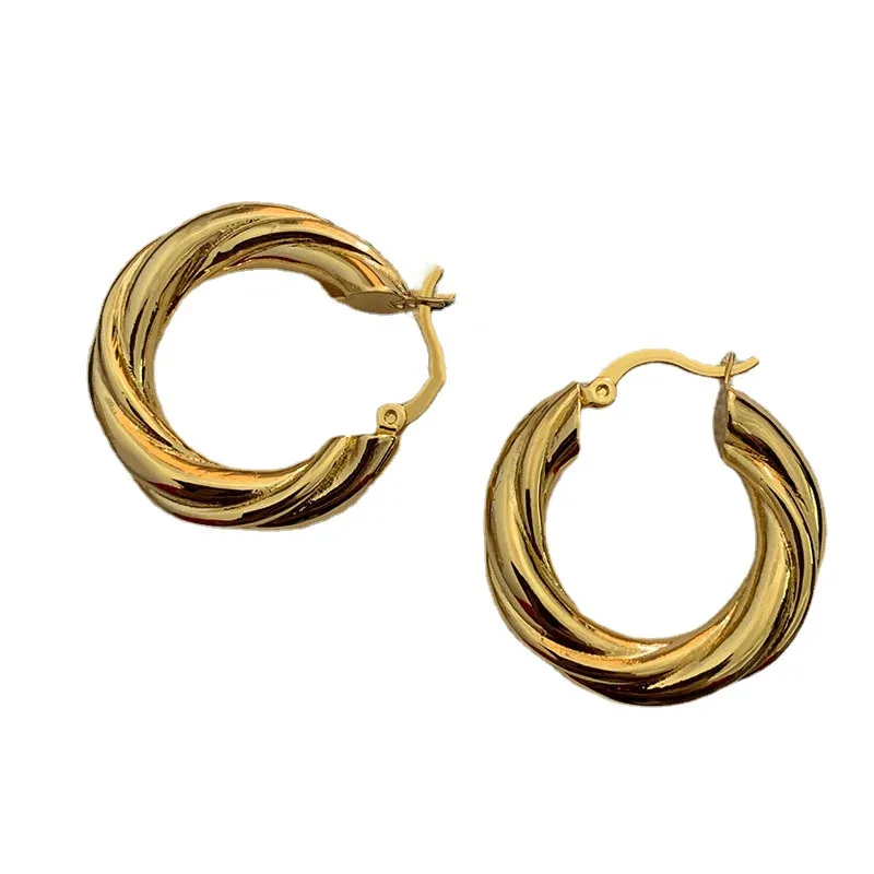 

Fashion Hoop Earring Female Circle Woven Earrings Niche Design Earring