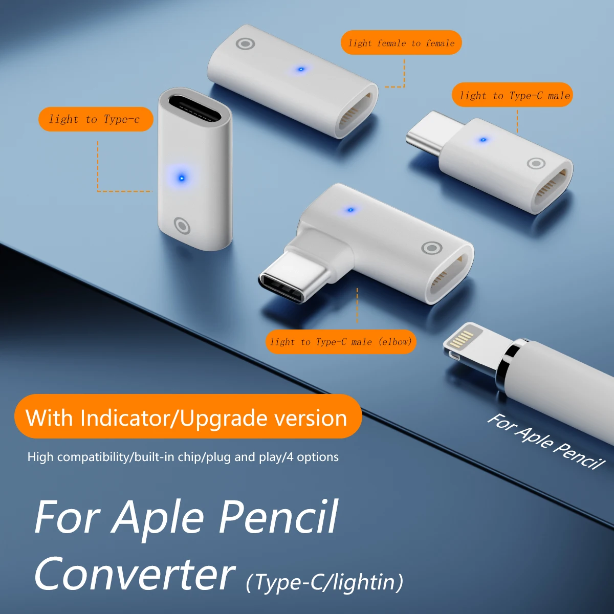 Ipad Pro Charging Adapter Cable Connector Usb-c Type-c To Female Lighting Converter
