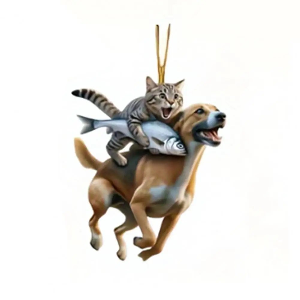 

Подвесной орнамент Забавный кулон в виде животного со шнурком Легко повесить Реалистичный дизайн 2D Подвеска для зеркала заднего вида автомобиля