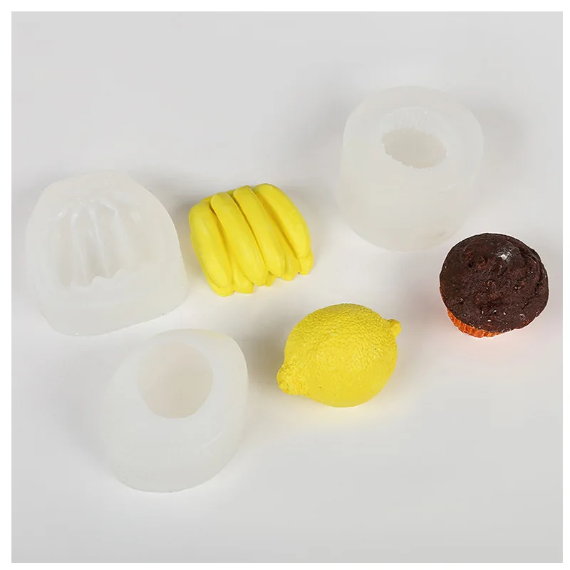 Имитация лимона фрукты прямая Ароматизированная свеча DIY материал маффины