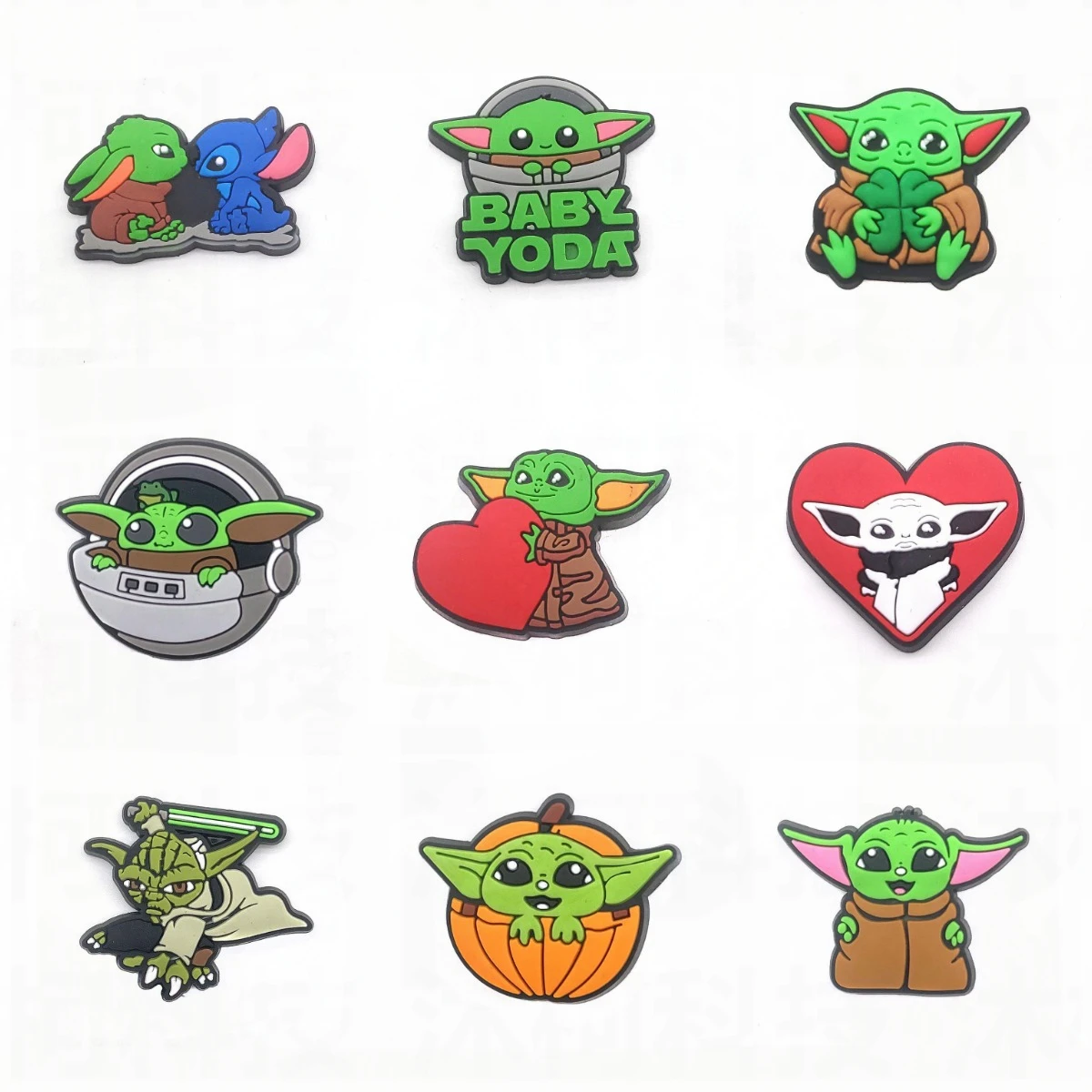 Фото Амулеты из мультфильма Звездные войны Kawaii Yoda Crocs оптовая продажа орнамент Амулеты из мультфильма Звездные войны Kawaii Yoda Crocs оптовая продажа орнамент