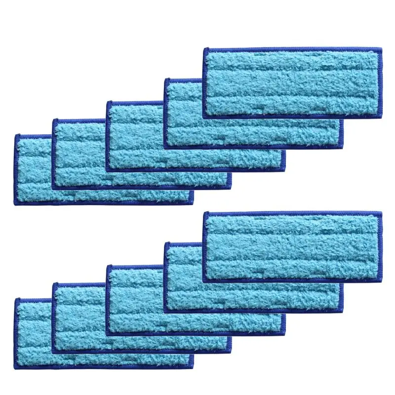 

R9UD 10 Pcs Washable Mopping Pads Sweeping Machine Cleaning Cloth Wet Pad Replacement for braava jet 240 241 Cleaner