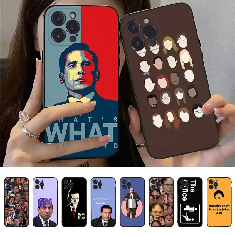 

Michael Scott The Office Funny Humor TV Phone Case For iPhone 14 13 12 Mini 11 Pro XS Max X XR SE 6 7 8 Plus Soft Silicone Cover