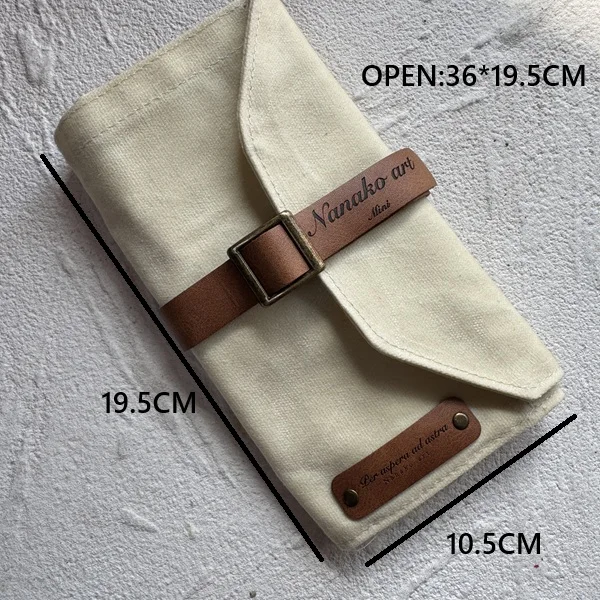 

Водонепроницаемый холщовый чехол для ручек PEG&AWL, бежевый/коричневый