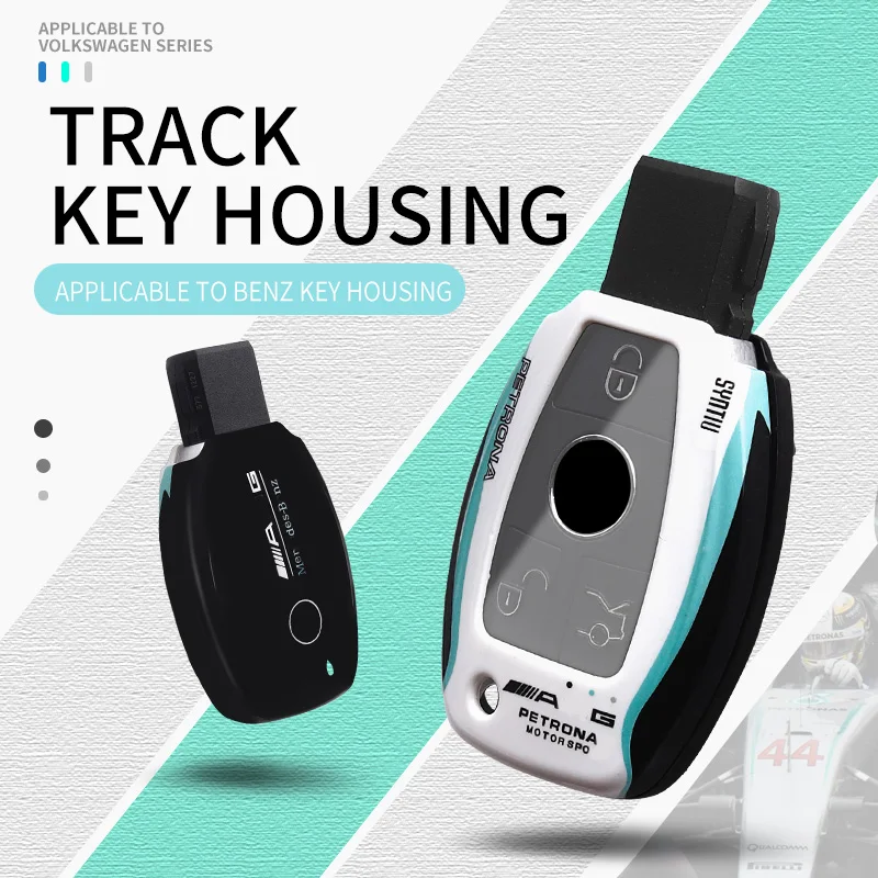 

Fashion Sports ABS+TPU Car Remote Key Bag For Mercedes Benz A B C E S Class GLC CLE CLA GLB GLS W177 W205 W213 W222 X167 AMG