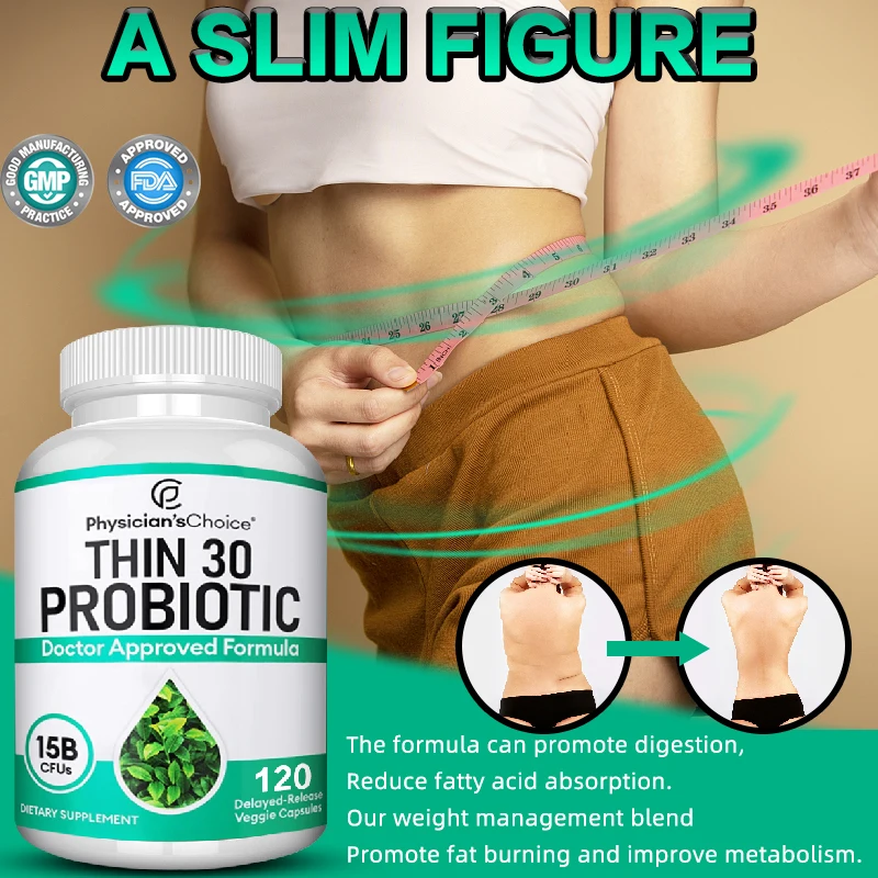 

Probiotic Capsules Healthy Weight Loss Accelerates Metabolism Improves Nutrient Absorption Appetite Suppression