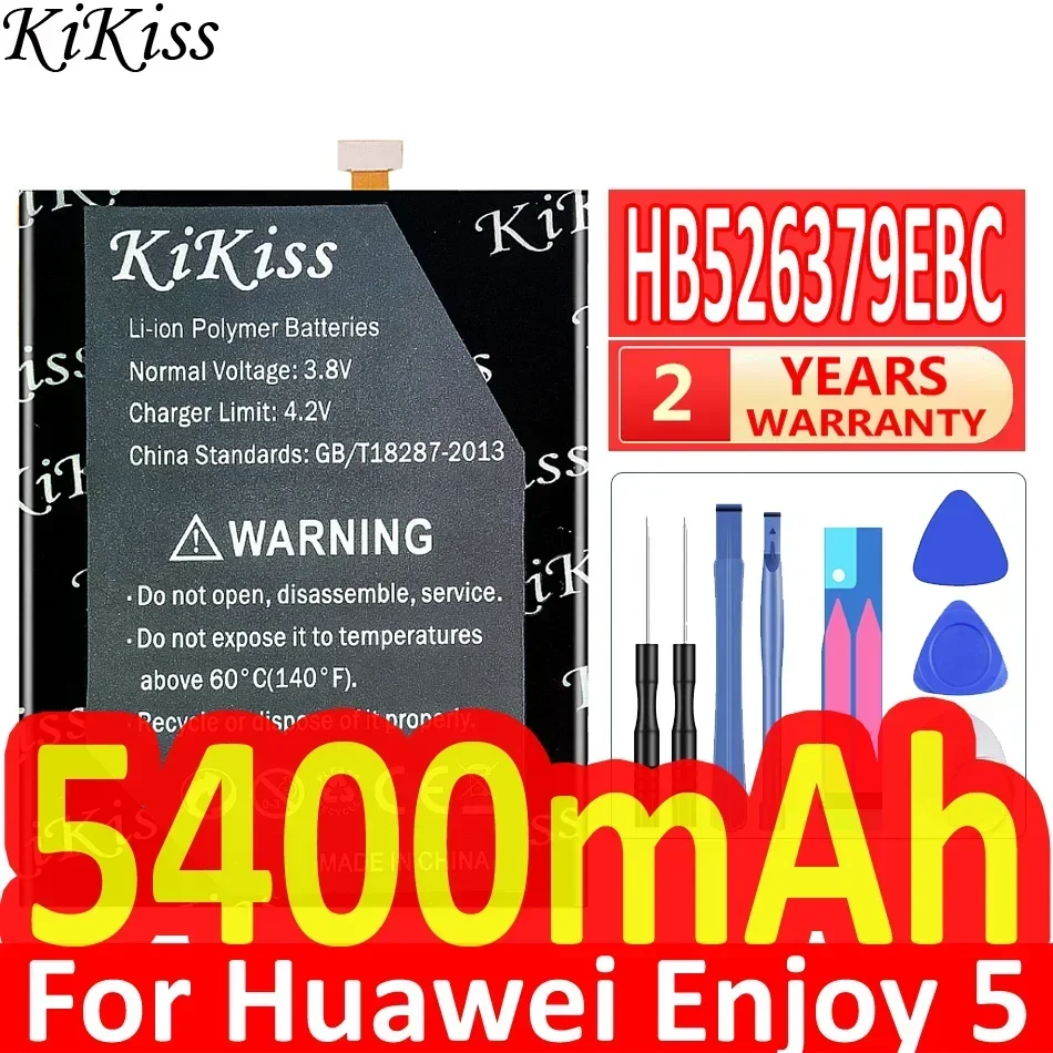 Аккумулятор KiKiss 5400 мАч Top HB 526379 EBC для телефона Huawei Honor 4C Pro/Y6 PRO Enjoy 5 TIT-AL00 CL10