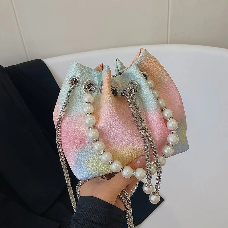 

Evening Clutch Bag Women New Designer Chain Bucket Crossbody Bags Wedding Party