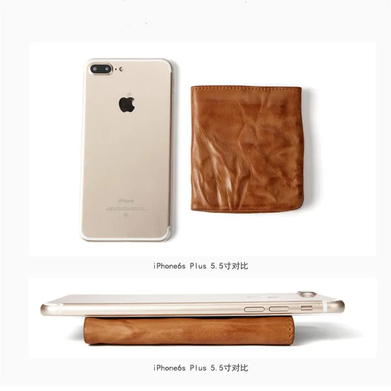 Handmade trend men's women's genuine leather small coin purse fashion vintage soft cowhide luxury thin teen card holder wallets