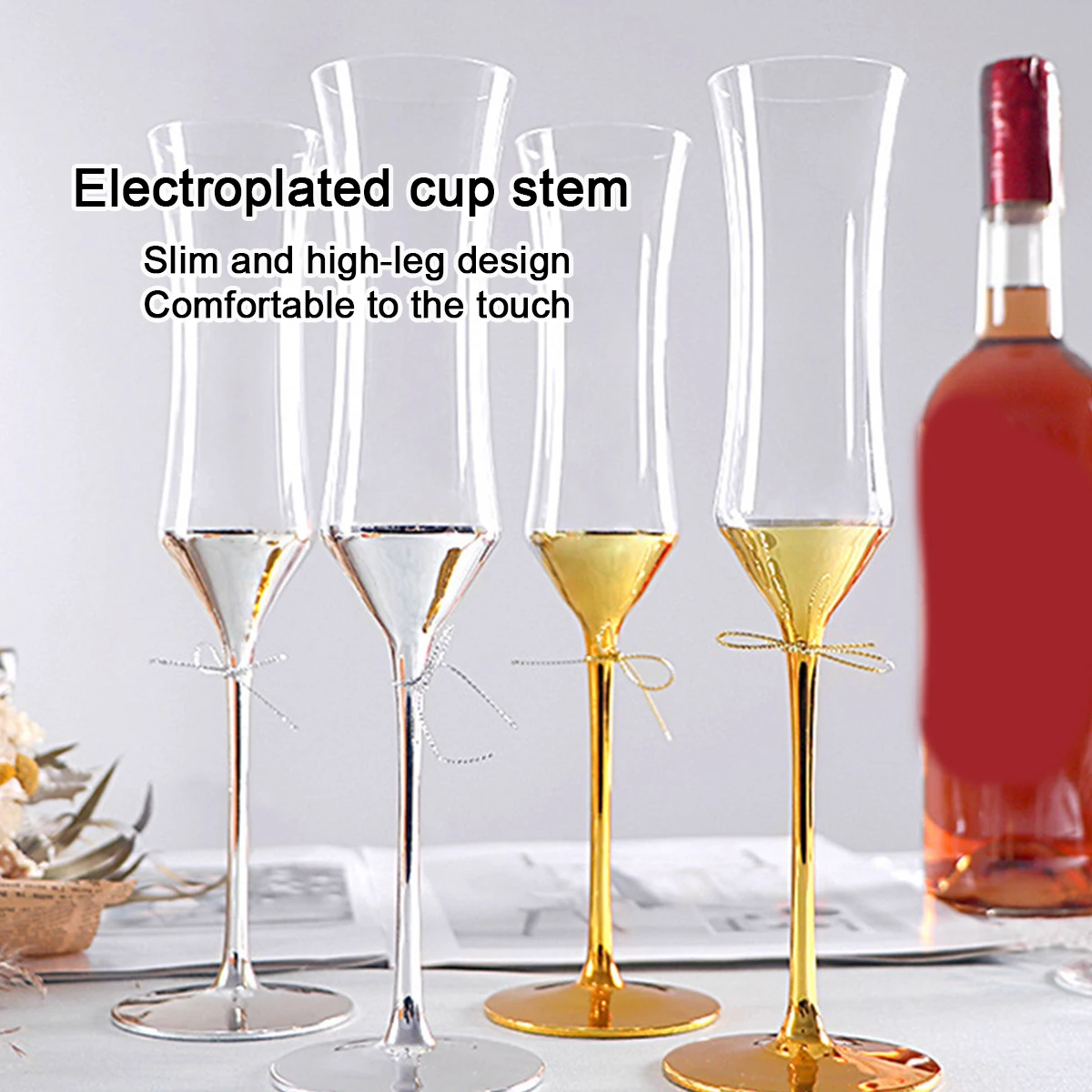 (Логотип может быть выгравирован) 165 мл гальванизированный золотой хрустальный