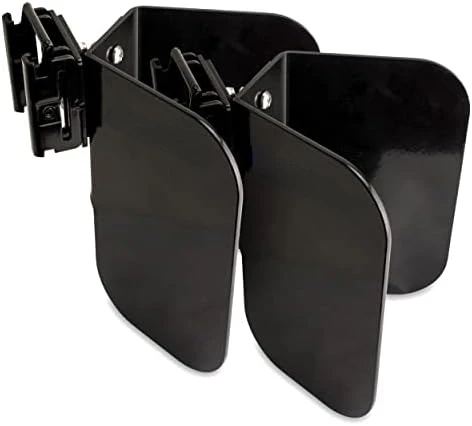 

Motorcycle E-Track Wheel Chock, Black \u2013 E-Track Wheel Chock for Dirt Bikes \u2013 Supports Tires up to 6\u201D Wide \u2013