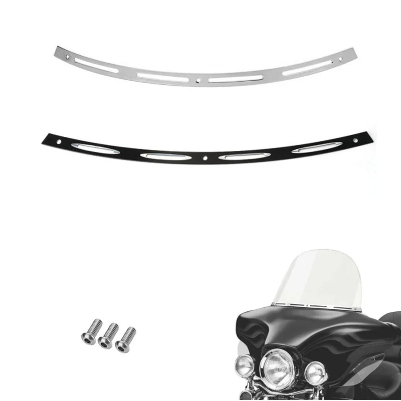 

Slotted Batwing Fairing Windshield Trim for Harley Electra Street Glide 2014 2015 2016 2017 2018 2019 2020 2021 2022