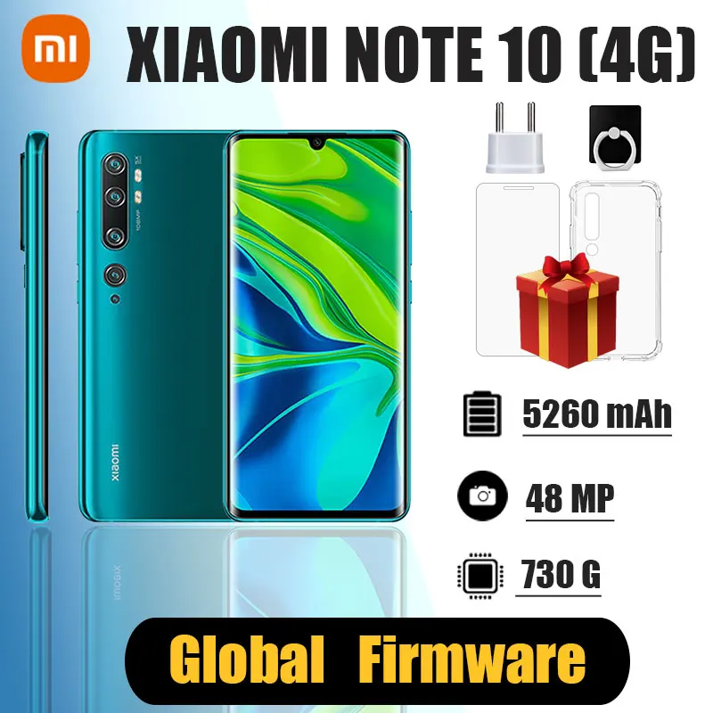 Xiaomi Note 10 4G Cellphones ,MI CC9 Pro Smartphone ,5260mAh Battery Snapdragon 730G Dual SIM 108 MP Cmera